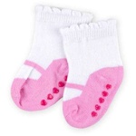 Шкарпетки Luvable Friends 3 пари неслизькі, для дівчаток (23117.12-24 F)