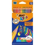 Олівці кольорові Bic Evolution Stripers 12 шт (bc9505221)