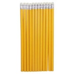 Олівець графітний H-Tone НВ, з гумкою, жовтий, уп. 12 шт (PENCIL-HT-JJ30105B)