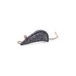 Іграшка для котів Природа Мишка сіра "Шустрик" 10 x 4 см (повсть) (4823082409600)