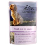 Вологий корм для собак Carpathian Pet Food м'ясне асорті в соусі 100 г (4820111141142)