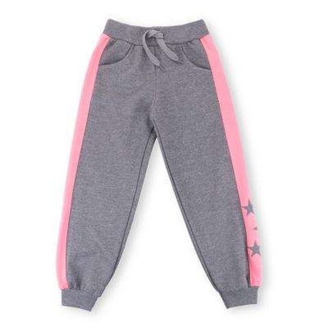 Спортивний костюм Breeze з рожевими лампасами (9553-134G-gray)