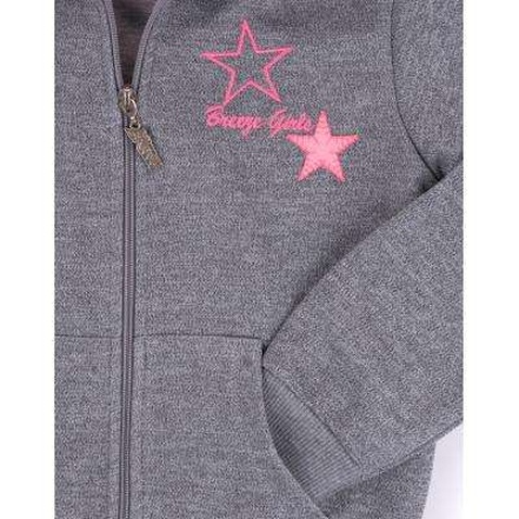 Спортивний костюм Breeze з рожевими лампасами (9553-134G-gray)
