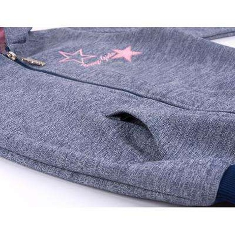 Спортивний костюм Breeze з рожевими лампасами (9553-140G-blue)