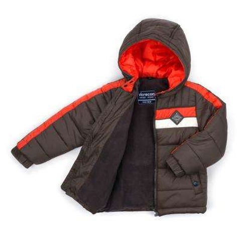 Куртка Verscon з помаранчевою смугою (2663-104B-brown)