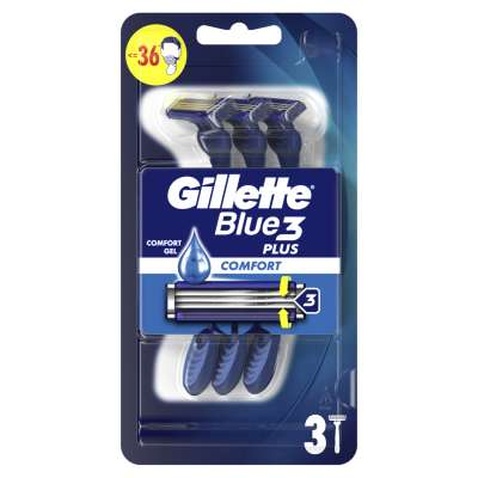 Бритва Gillette Blue 3 Comfort 3 шт. (7702018489695/7702018489619)