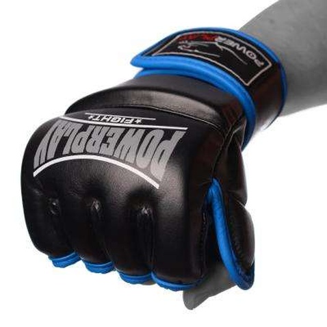 Рукавички для MMA PowerPlay 3058 M Black/Blue (PP_3058_M_Black/Blue)