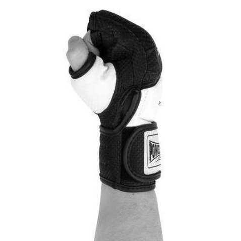 Рукавички для MMA PowerPlay 3075 S Black/White (PP_3075_S_Bl/White)