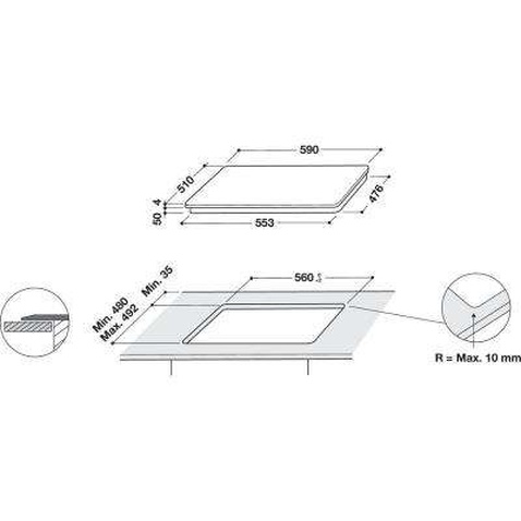 Варочна поверхня Whirlpool WLS5360BFW