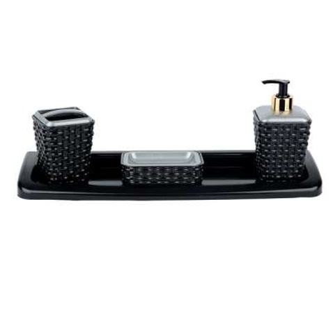 Набір для ванної кімнати Violet House Ротанг Black (0543 Роттанг Black)
