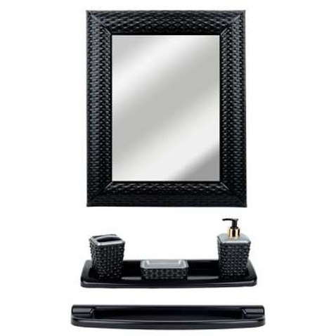 Набір для ванної кімнати Violet House Ротанг Black (0543 Роттанг Black)