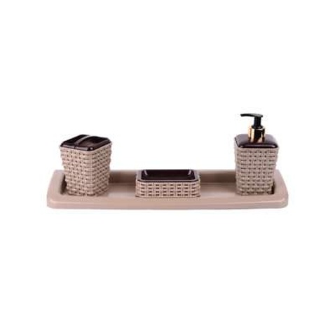 Набір для ванної кімнати Violet House Ротанг Cappuccino (0543 Роттанг CAPPUCHINO)