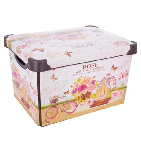 Контейнер для зберігання Violet House 0648 Decor New Rose 20 л (0648 DECOR NEW ROSE з/кр. 20 л)