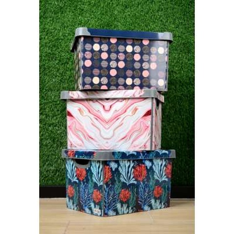 Контейнер для зберігання Violet House 0648 Decor Polka Dot 20 л (0648 DECOR POLKA DOLT з/кр. 20 л)