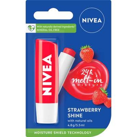 Гігієнічна помада Nivea Полуничне сяйво (4005808369904)