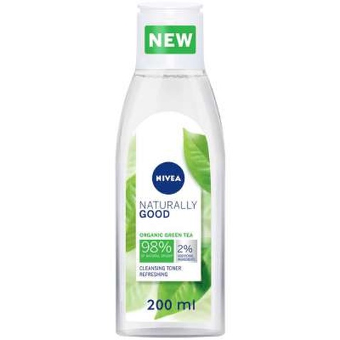 Тонік для обличчя Nivea Naturally Good з екстрактом зеленого чаю 200 мл (4005900701091)