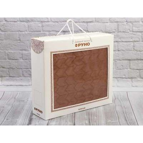 Покривало Руно двостороннє VeLour Коричневе 150 х 220 см (360.55_Cappuccino)