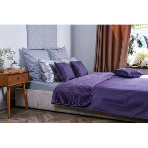 Покривало Руно двостороннє VeLour Фіолетове 180 х 220 см (340.55_Violet)