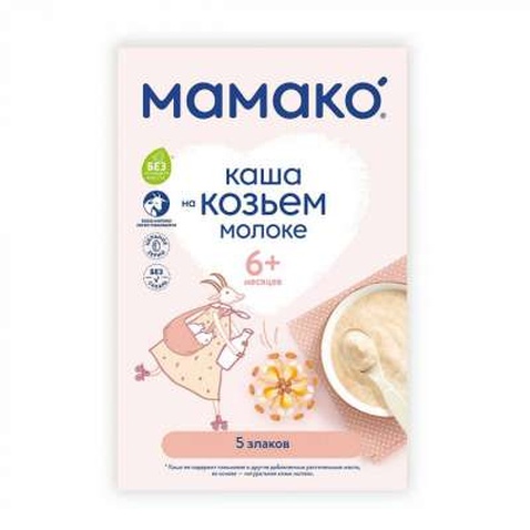 Дитяча каша MAMAKO 5 злаків на козячому молоці 200 г (1105402)
