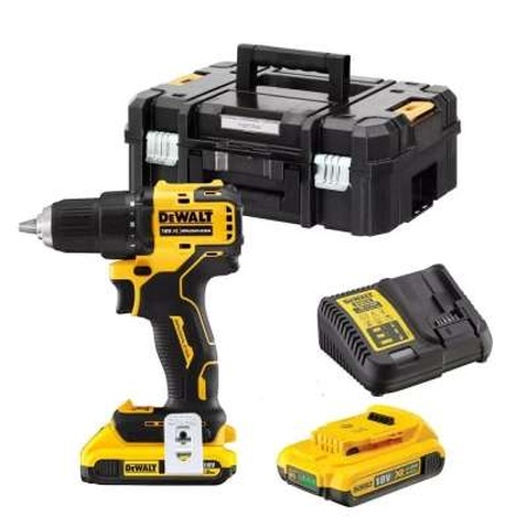 Шуруповерт DeWALT XR Li-Ion 18 В, 65 Нм, 2 АКБ + ЗП, кейс (DCD708D2T)