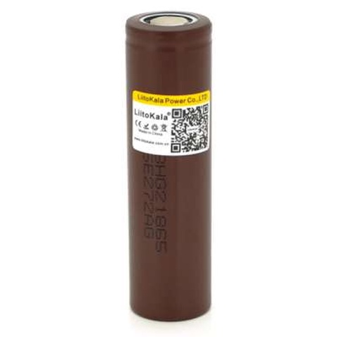 Акумулятор 18650 Li-Ion 3000mah (2850-3000mah), 30A, 3.7V (2.75-4.2V), Brown, PVC BOX Liitokala (Lii-HG2)