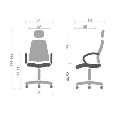 Офісне крісло Аклас Амір HR 8005A Чорний (00060143)