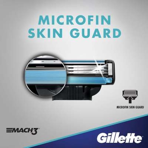 Бритва Gillette Mach3 Turbo з 5 змінними картриджами (7702018610181)