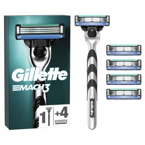 Бритва Gillette Mach3 Turbo з 5 змінними картриджами (7702018610181)