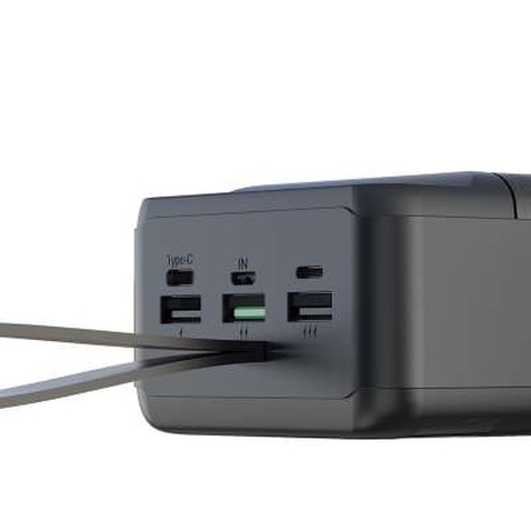 Батарея універсальна XO 80000mAh, PD/18W, QC3.0/22.5W, flashlight, Input(Micro,Type-C,Lightning), Output(3*USB,Type-C) (XO-PR160 / 29209)