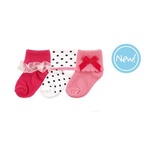 Шкарпетки Luvable Friends 3 пари для дівчаток, рожеві (23150.0-6)