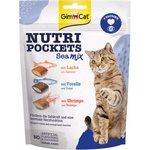 Ласощі для котів GimCat Nutri Pockets Морський мікс 150 г (4002064419176)