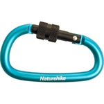 Карабін туристичний Naturehike D-type NH15A005-H 6 см Blue (6927595717431)