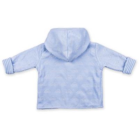 Набір дитячого одягу Luvena Fortuna велюровий блакитний c капюшоном (EP6206.NB)