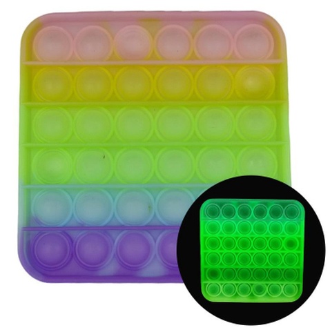 Ігровий набір Sibelly антистрес Pop It Square Glow in Dark (SB-PPIT-SQL-GD)
