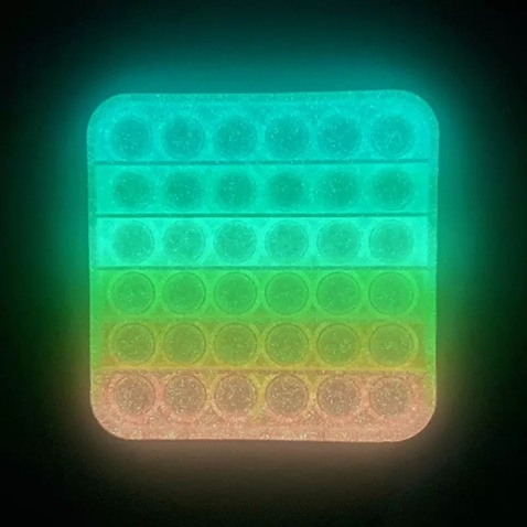 Ігровий набір Sibelly антистрес Pop It Square Glow in Dark (SB-PPIT-SQL-GD)