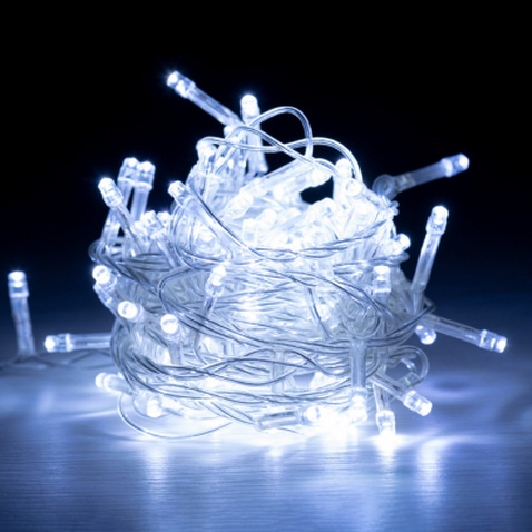 Гірлянда YES! Fun LED Christmas time 100 ламп,холодно-белая 5м. 8 режимів (801156)