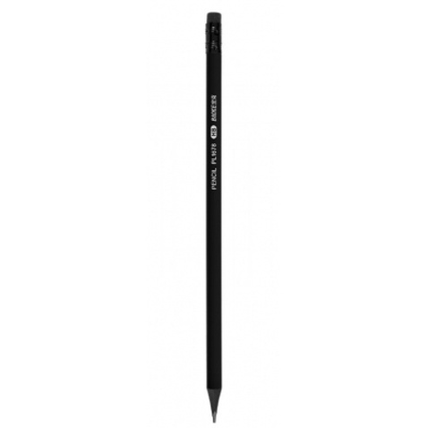 Олівець графітний Baoke НВ, з гумкою, триграний, чорний (PENCIL-BAO-PL1678)