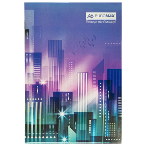 Канцелярська книга Buromax А4 JOBMAX, 96 аркушів, клітинка (BM.2428)