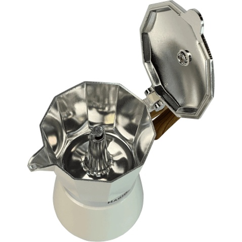 Гейзерна кавоварка Magio Бежева 3 порції 150 мл (MG-1007)