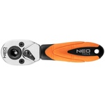 Тріскачка Neo Tools 1/4", 105 мм, CrV, 72 зубця (08-501)