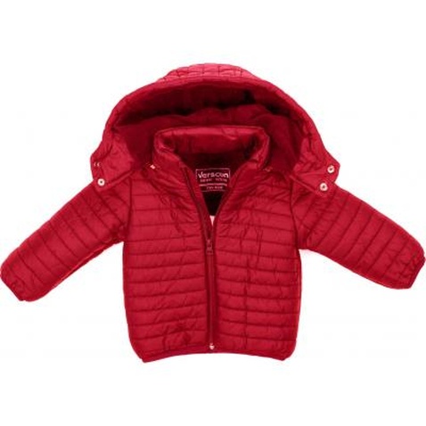 Куртка Verscon з капюшоном стеганая (3379-104G-red)