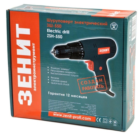 Шуруповерт Зенит ЗШ-550 (834612)