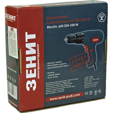 Шуруповерт Зенит ЗШ-550 М (842466)