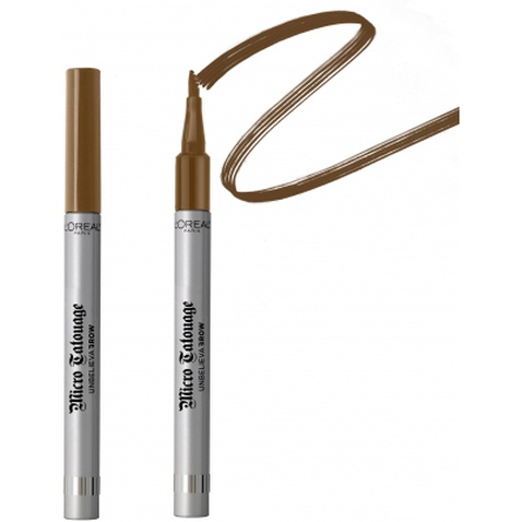 Фломастер для брів L'Oreal Paris Unbelieva Brow Micro Tatouage 104 - Chatain (3600523939053)