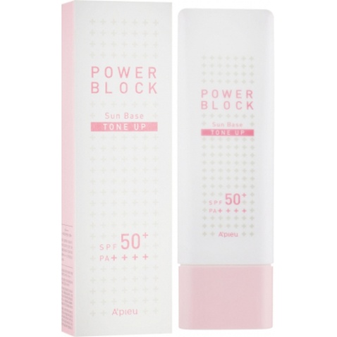 База під макіяж A'pieu Power Block Tone Up Sun Base Pink 50 мл (8809581444089)