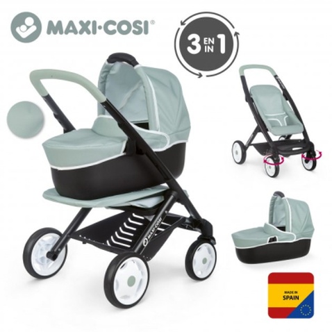 Коляска для ляльок Smoby Maxi-Cosi&Quinny 3 в 1 М'ятна (253120)