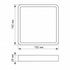 Світильник Videx LED накладний квадрат 18W 5000K (VL-DLSS-185)