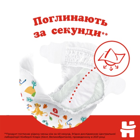 Підгузок Huggies Classic 3 (4-9 кг) Jumbo 58 шт (5029053543109)