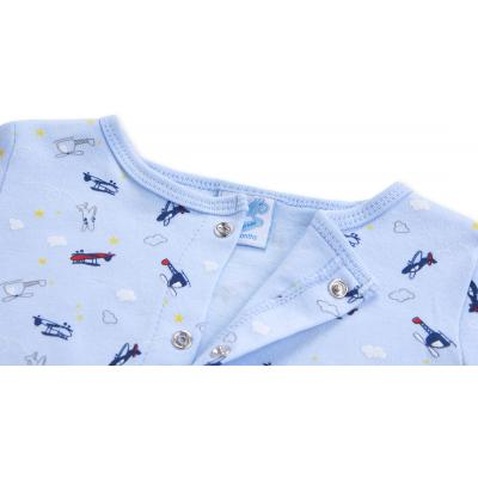 Набір дитячого одягу Luvena Fortuna для хлопчиків: чоловічок, штанці, кофточка і шапочка (F7763.B.6-9)