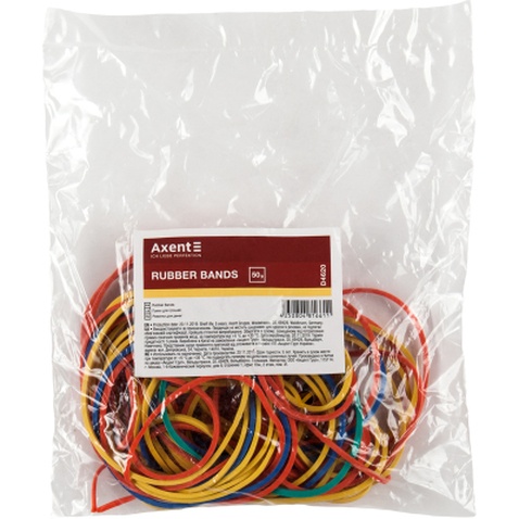 Резинки для грошей Delta by Axent assorted colors, 50г (D4620)
